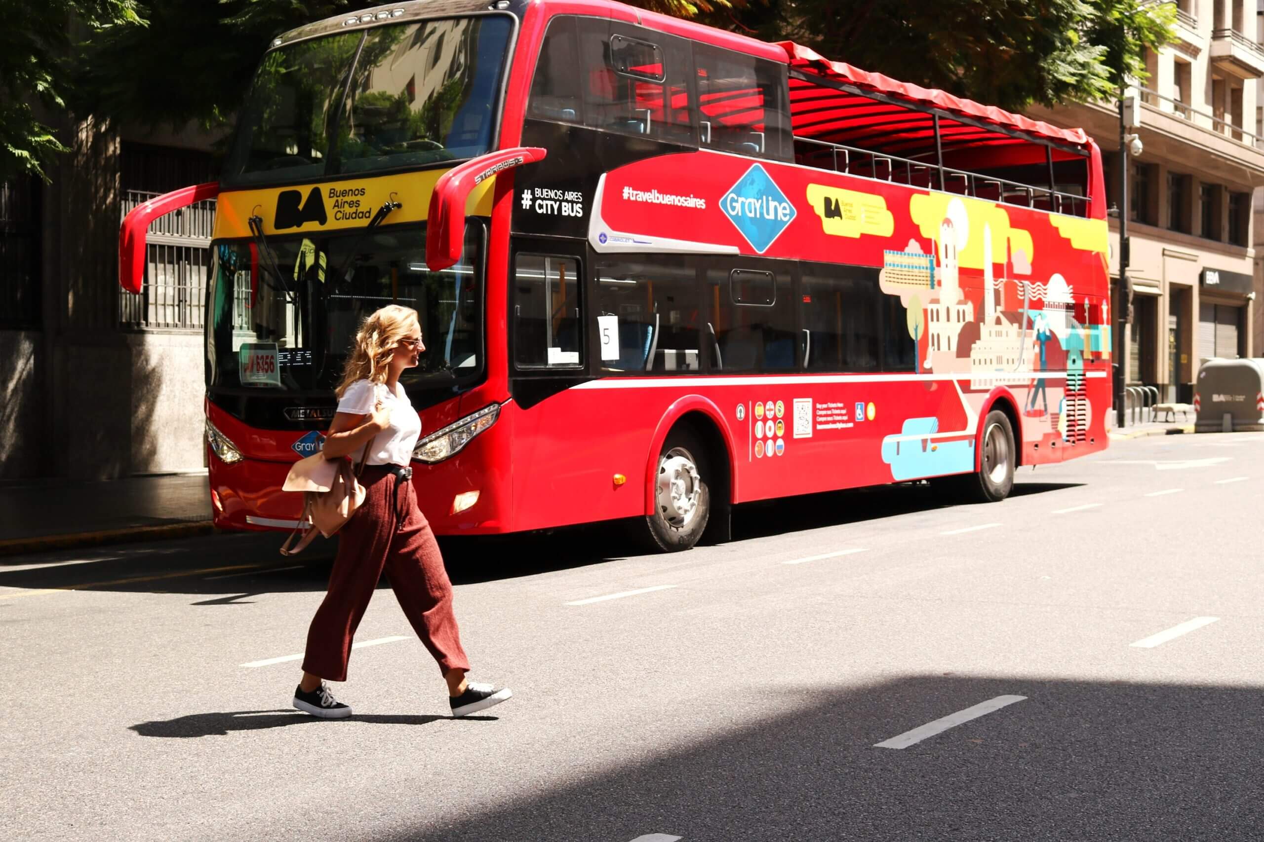 Onibus Urbano City Bus 1:50 Burago Vermelho